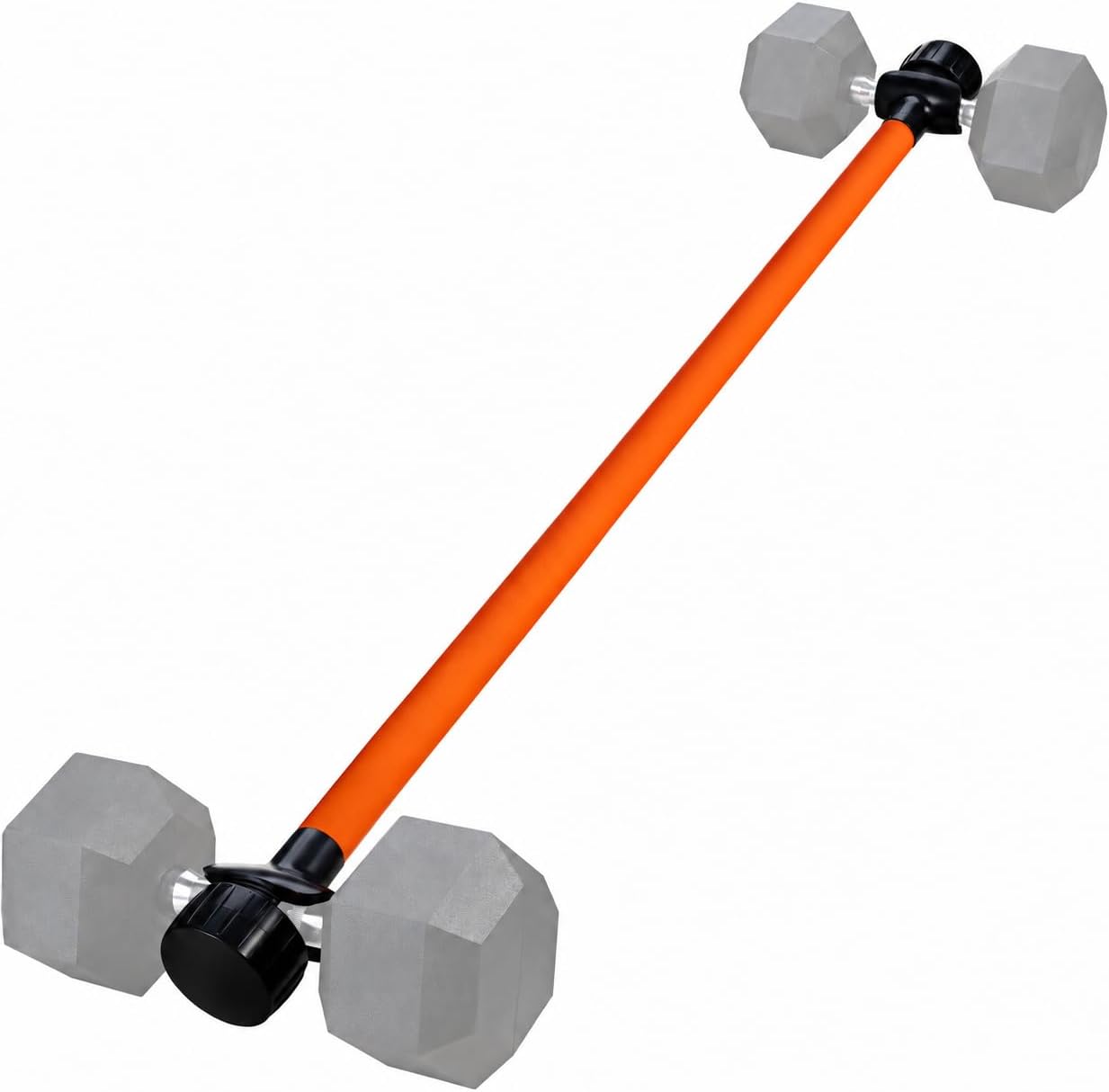 Detalle de Rawaild Dumbbell Converter Bar with Foam Handle and Rotating Lock