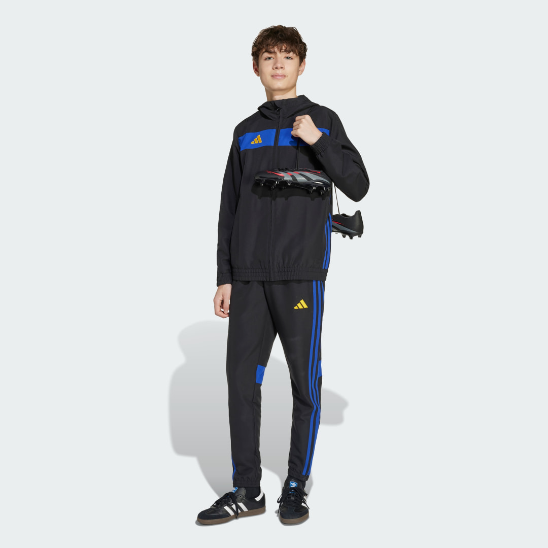 Detalle de Chaqueta con capucha Tiro 25 Essentials (Adolescentes) de Adidas — color Negro