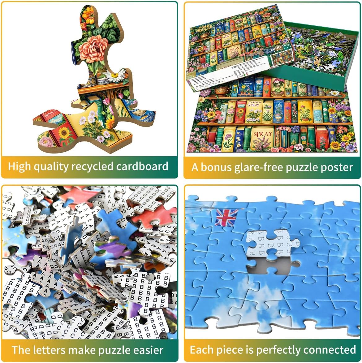 Detalle 1 de 1000 Piece Colourful Gardening Book Puzzle