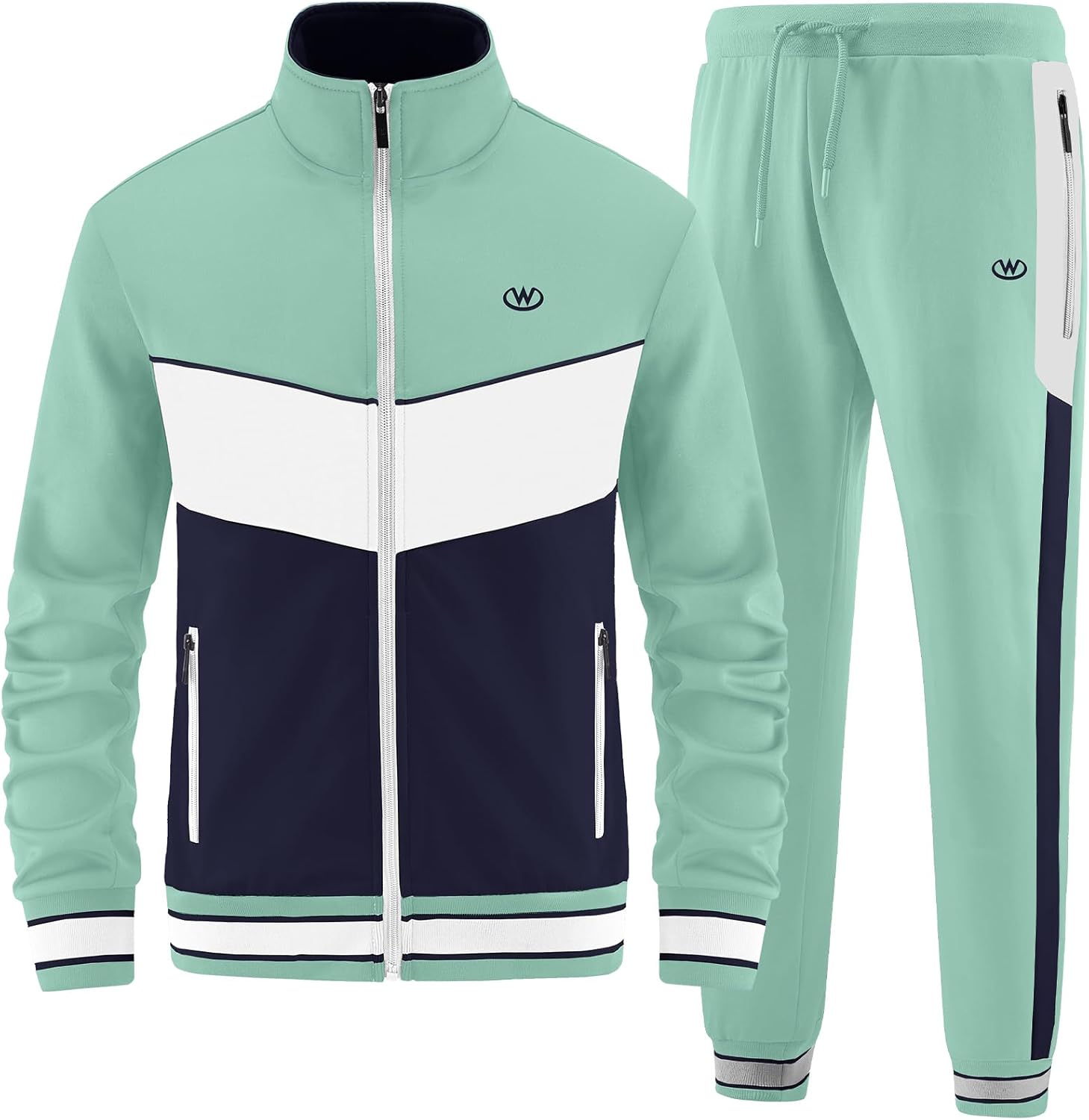 Thumbnail 6 de ANOTWENER Herren Trainingsanzug Set – Lässig langärmlige Jacke & Jogginghose