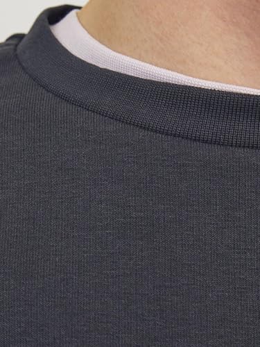 Detalle de JJECHARGE Sudadera con Cuello Redondo Noos de JACK & JONES – Azul Marino (Talla S)