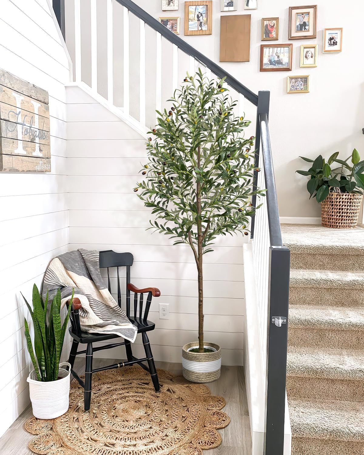 Detalle de LuceAlberi artificial olive tree, 6 ft