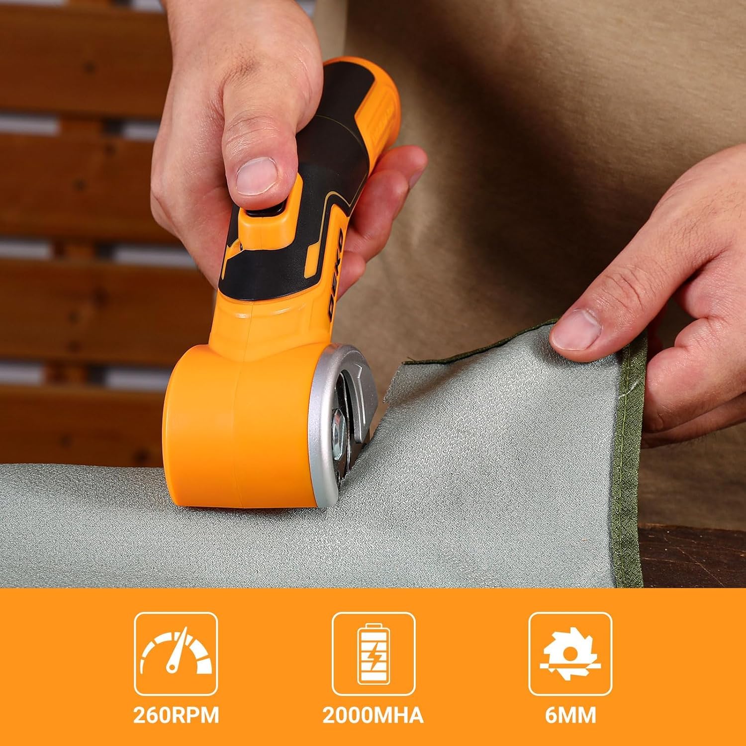 Detalle de DEKOPRO Rechargeable Box Cutter with Type-C