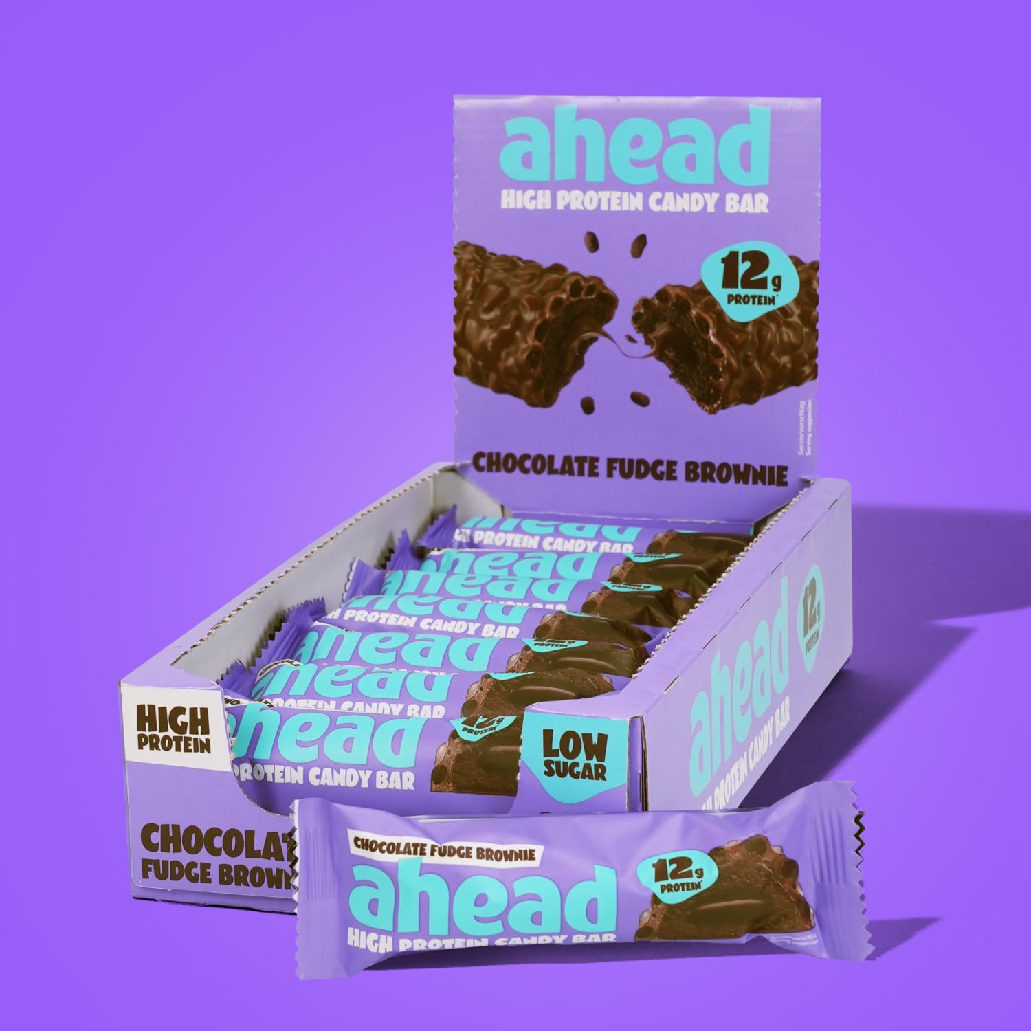 Detalle de ahead Protein Riegel Fudge Brownie 14x45g đ«