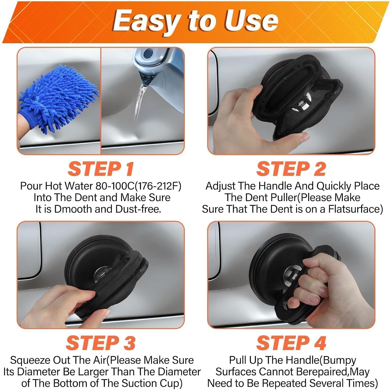 Thumbnail 2 de Tiantanghu Dent Puller 3 Pack – Multi‑use Car Dent Removal Kit with Suction Cup Set