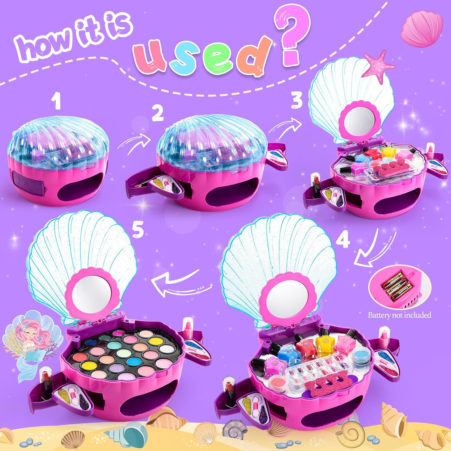 Detalle de Kit trucco bambina 60 pezzi 💄
