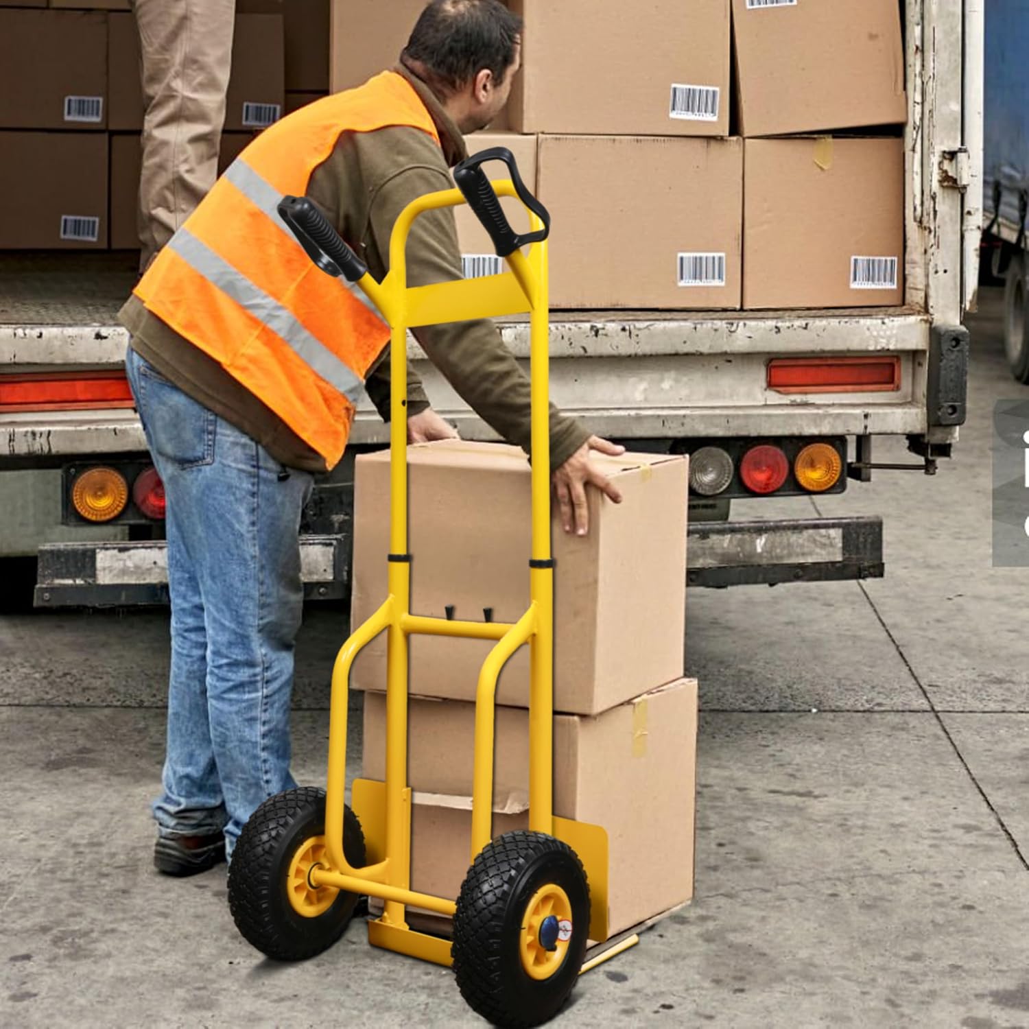 Detalle 2 de Stanley SXWTD-FT520 wózek transportowy 120 kg, stalowy, koła pneumatyczne