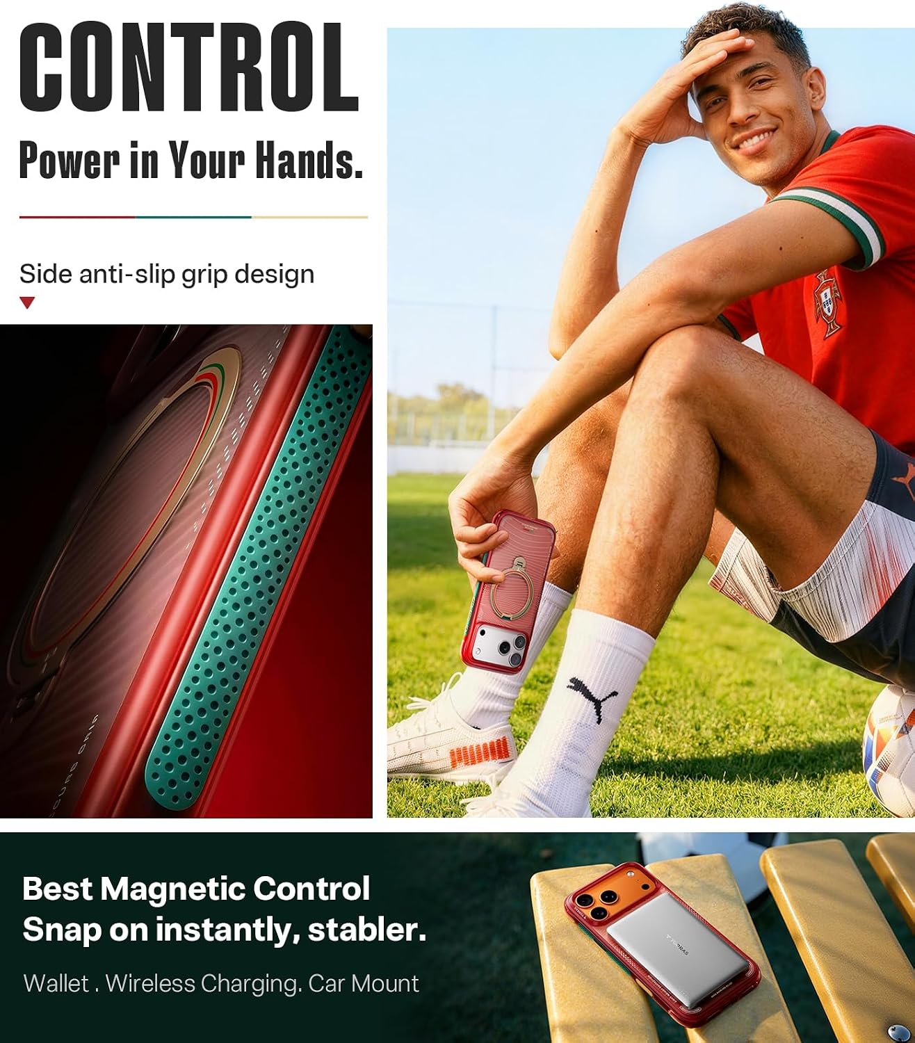 Thumbnail 6 de TORRAS Q3 Air Limited Edition for iPhone 17 Pro Max, Inspired by Portugal Football Federation