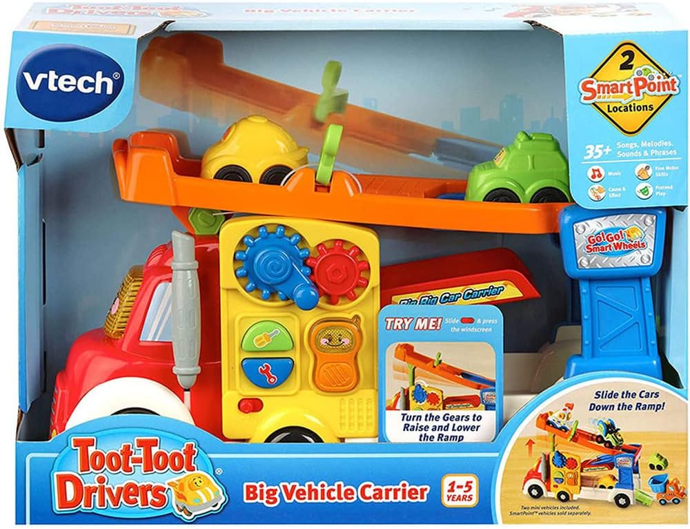 Thumbnail 1 de VTech Toot-Toot Drivers Big Vehicle Carrier – 2-in-1 Carrier with Sounds for Toddlers
