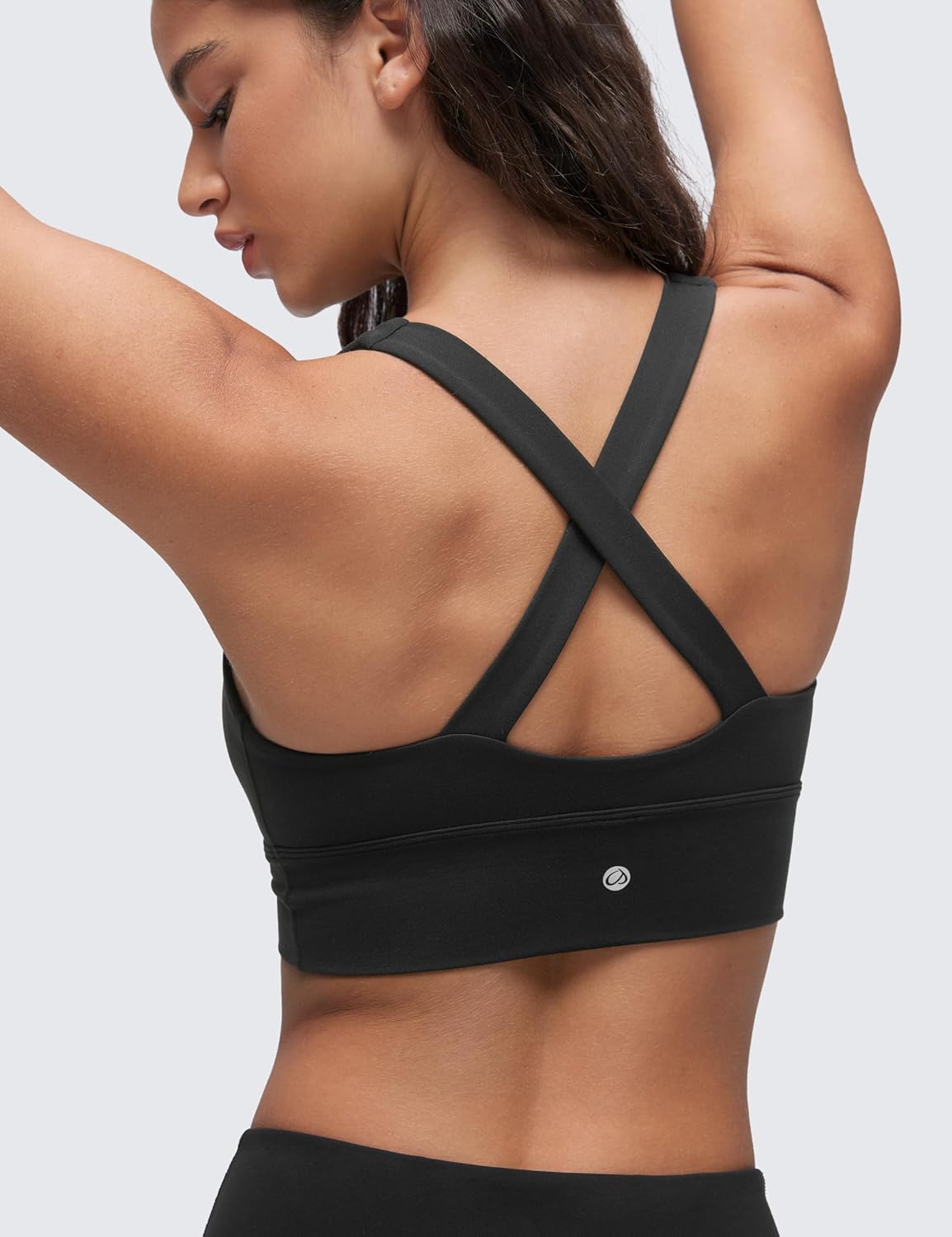 Detalle de Reggiseno sport donna CRZ YOGA Butterluxe con collo a V e incrocio sulla schiena