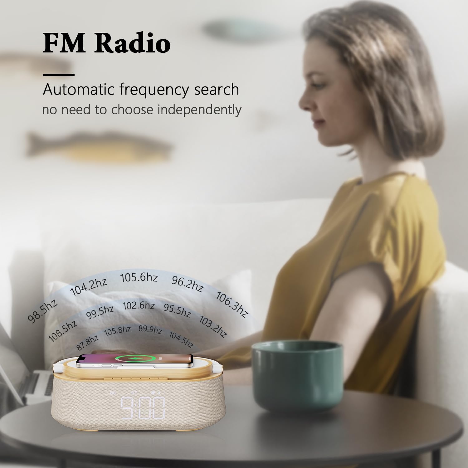 Thumbnail 2 de FREEFISH Bluetooth Speaker with Wireless Charger and Night Light: A Practical All‑in‑One Desk Companion