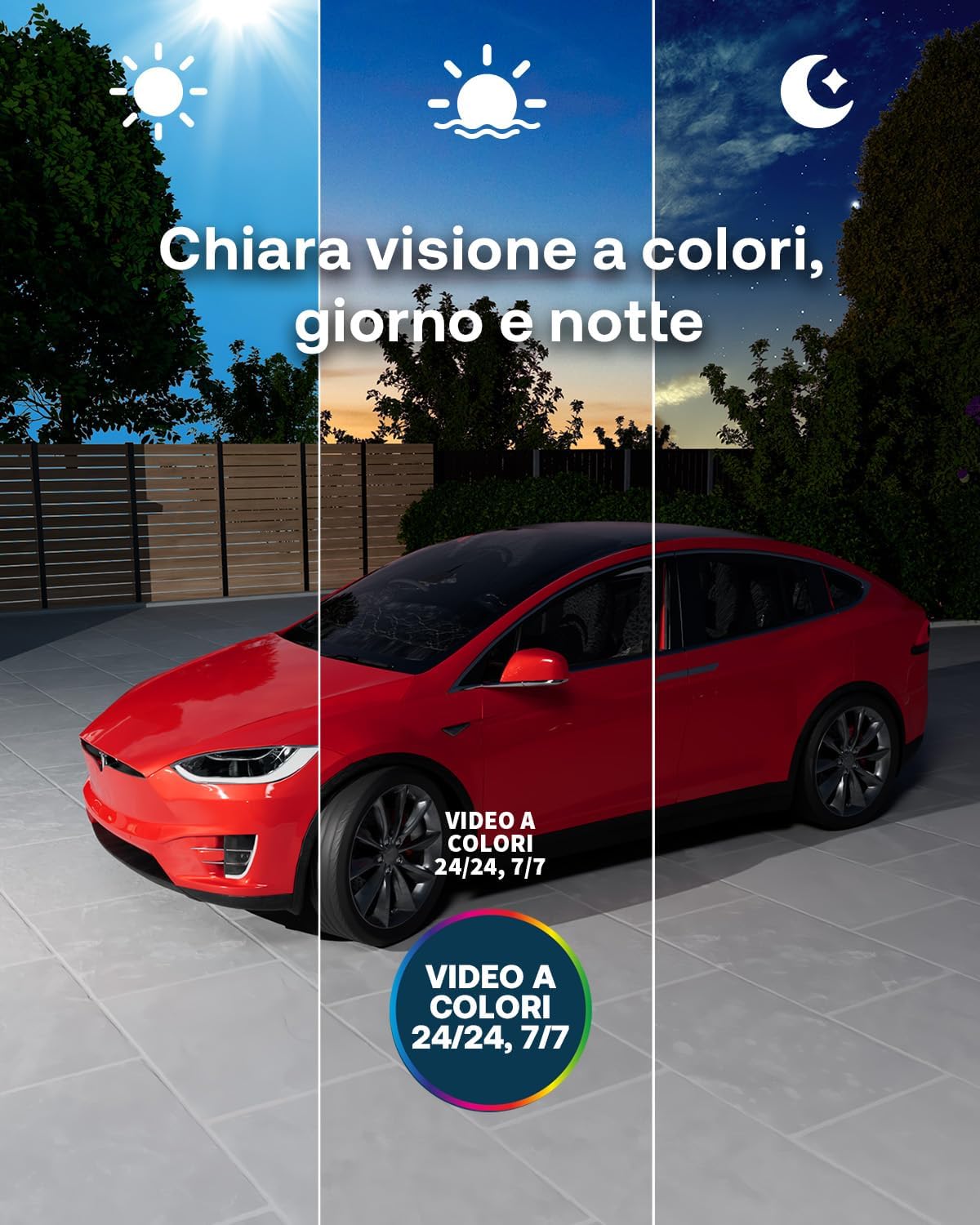 Thumbnail 4 de Arlo Ultra 3 Telecamera WiFi esterna 4K con AI, visione notturna a colori, audio bidirezionale e 4 telecamere + SmartHub