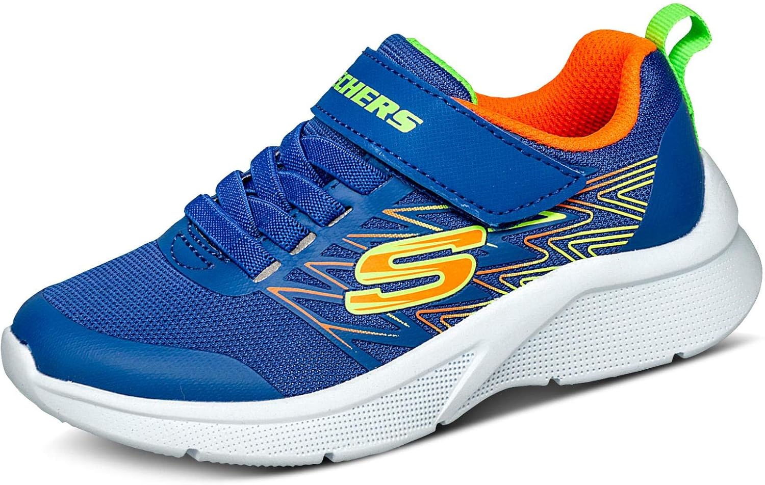 Thumbnail 3 de Skechers Boys Microspec Texlor Sneaker – Black Textile with Silver Trim (3 UK)