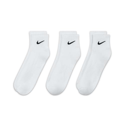 Thumbnail 2 de Nike U NK Everyday Cush QTR 3PR Chaussettes Homme – Blanc/Noir, 38-42