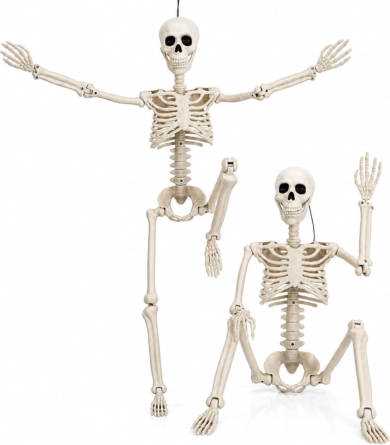 Detalle de HBSTK Pose-N-Stay 36-Inch Halloween Skeletons, 2-Pack with Posable Joints