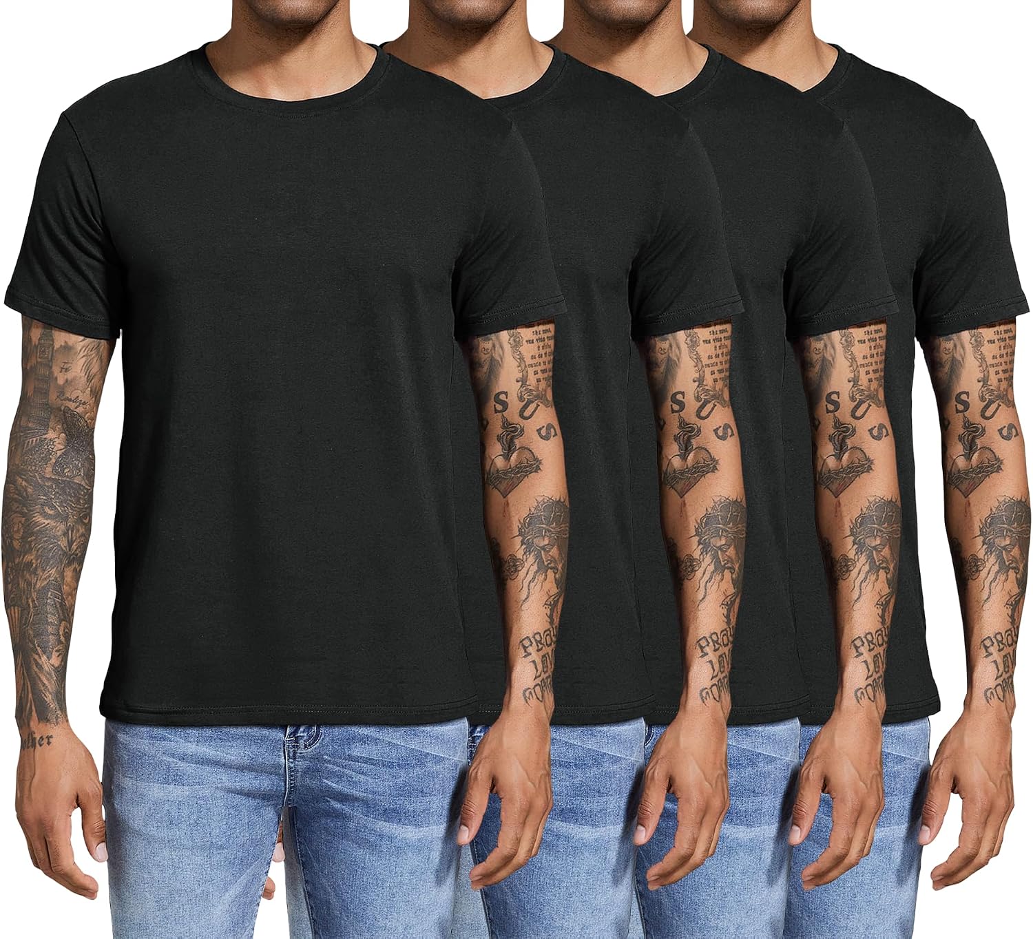 Detalle de Boyzn T-Shirt 4er Pack mit 60% Baumwolle