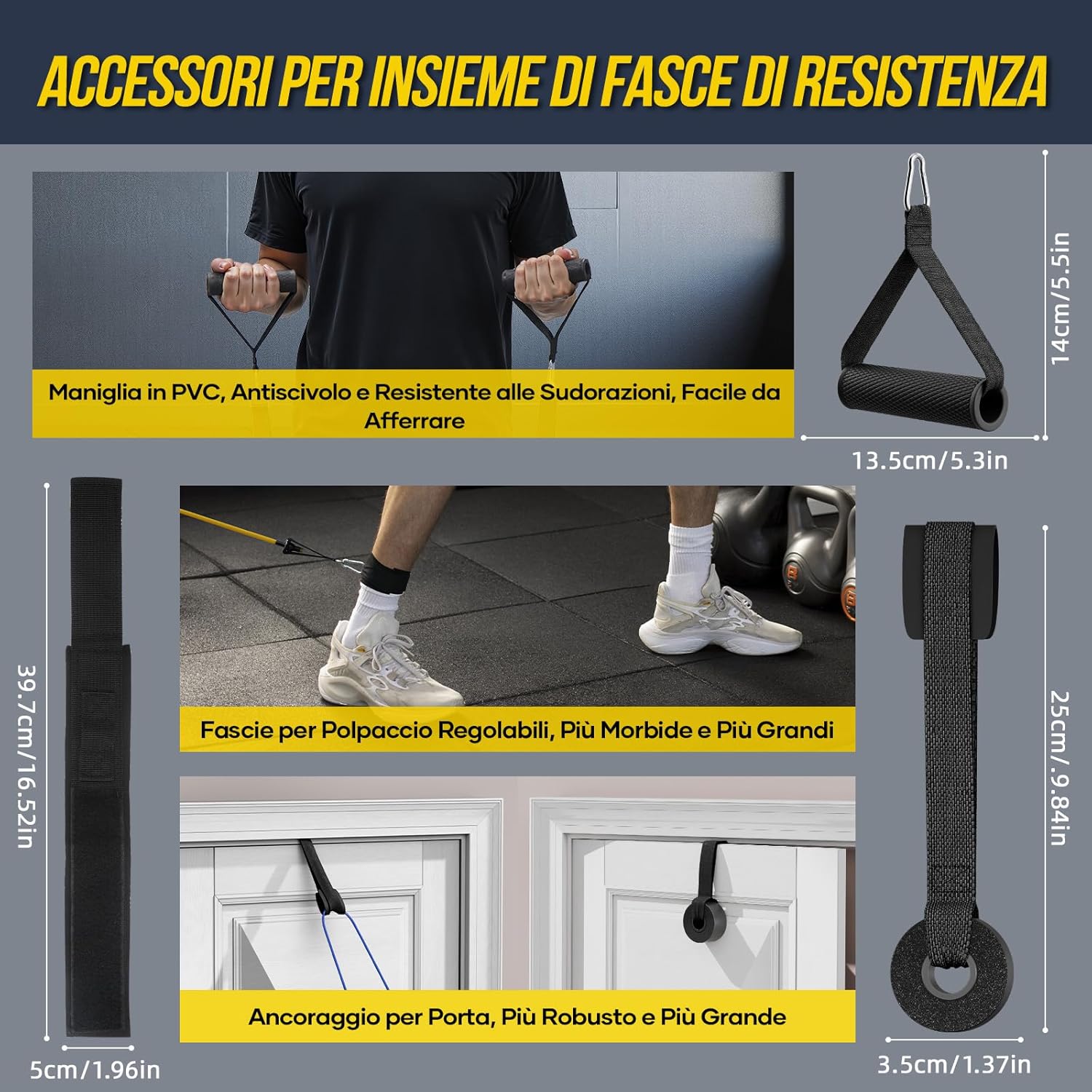 Detalle de Fokky Elastici Fitness 5 livelli 🏋