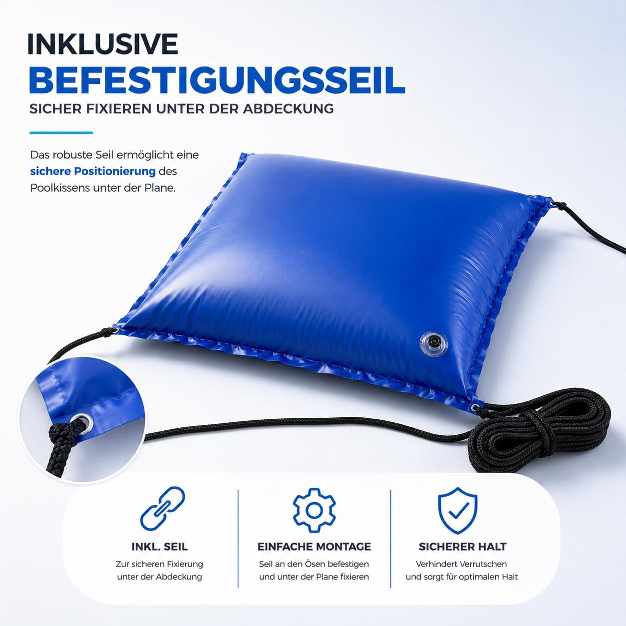 Thumbnail 6 de TK Gruppe Timo Klingler Poolkissen – rund poolkudde 120 × 120 cm