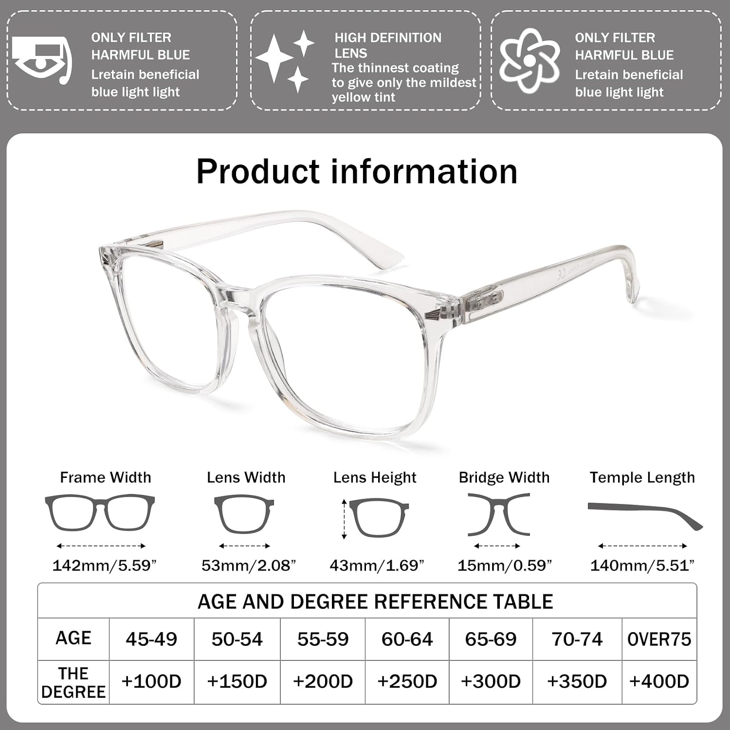 Thumbnail 2 de Kerecsen 3 Pack Reading Glasses