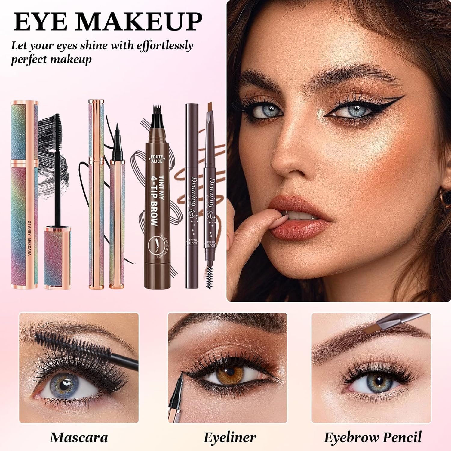 Detalle de Coffret Maquillage Femme – Kit complet, cadeau indispensable pour un look soigné