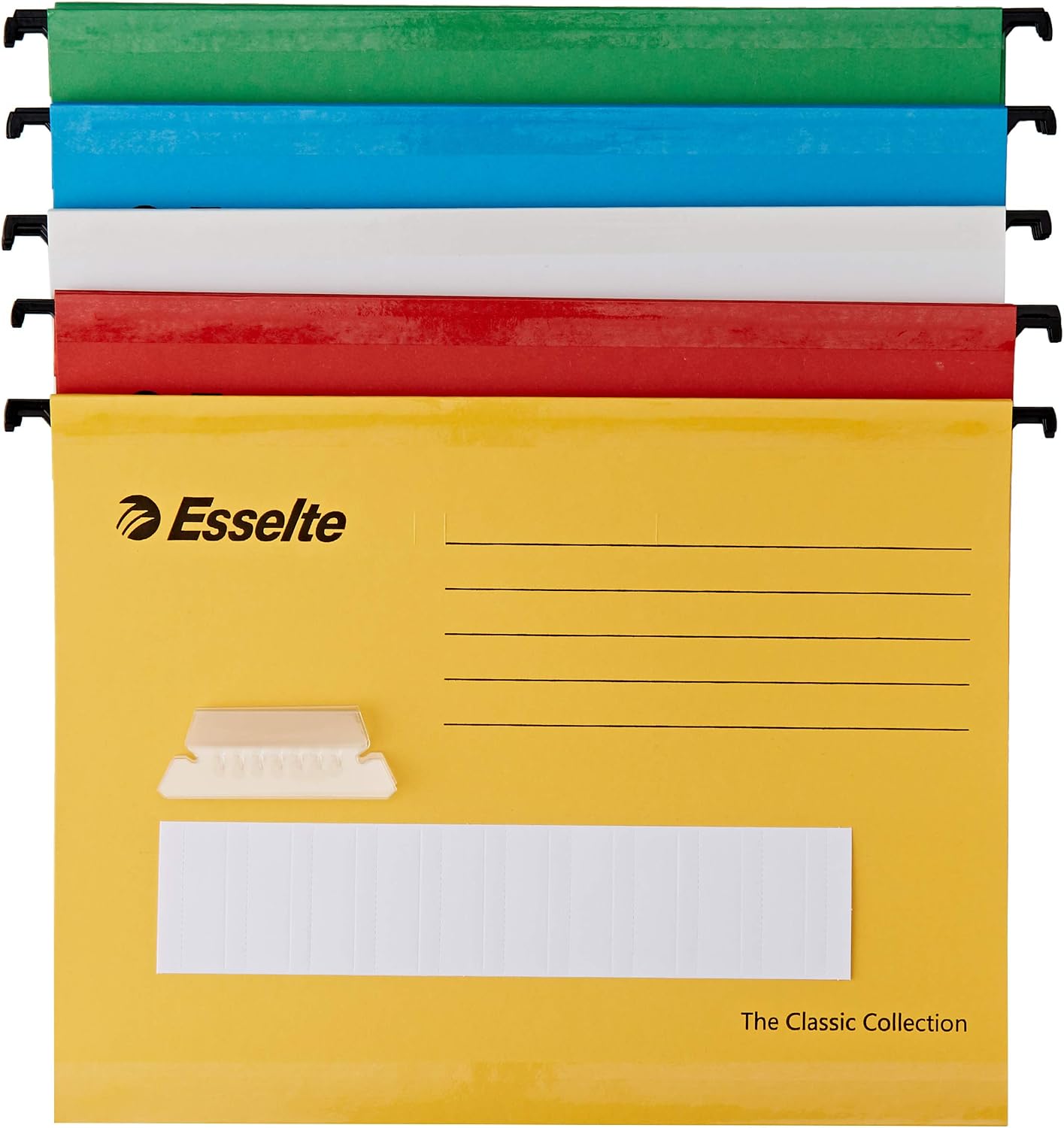 Detalle de Esselte The Classic Collection: Cartelle sospese rinforzate A4, 25 pezzi, blu, 90311