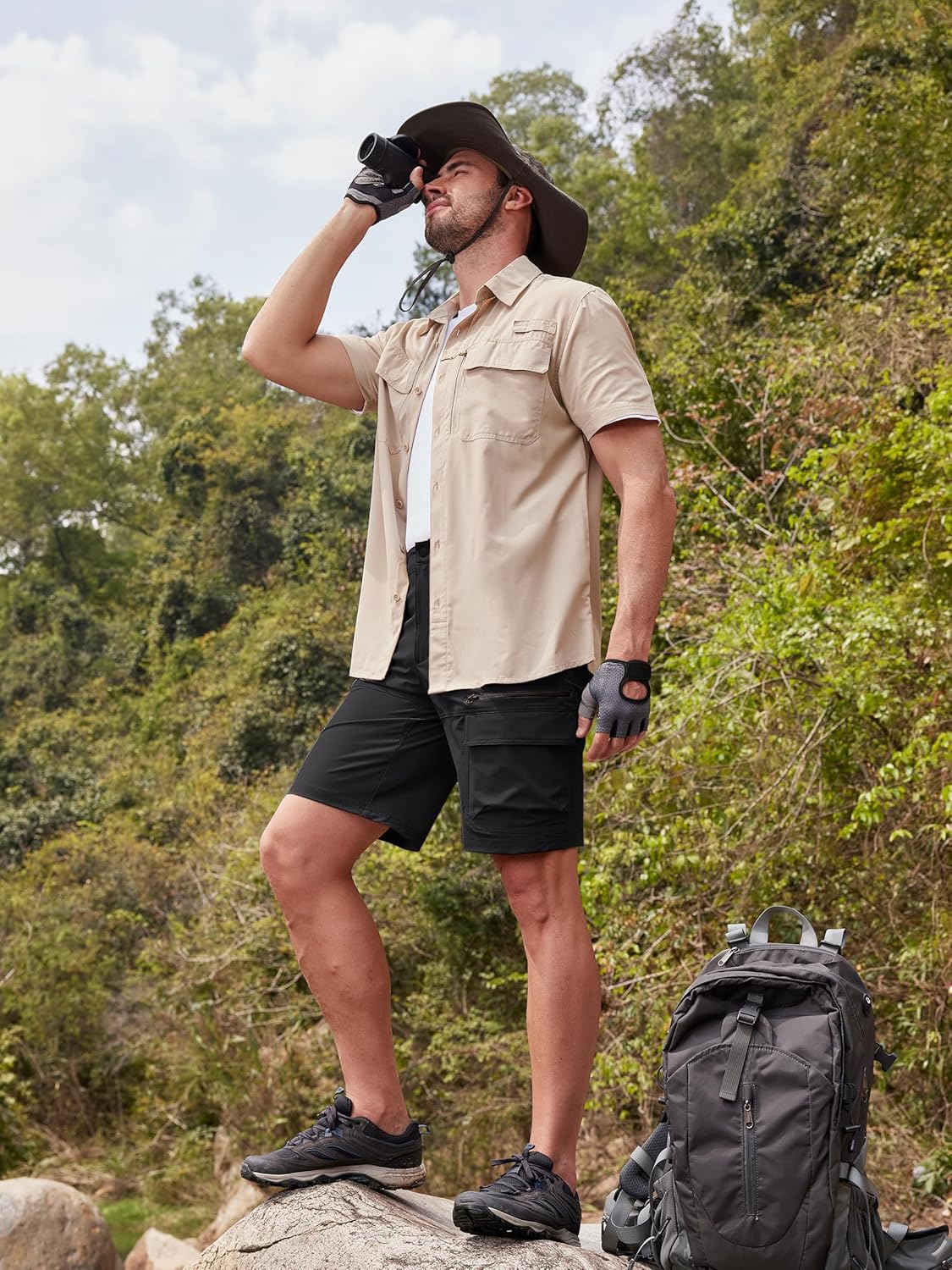 Thumbnail 2 de TACVASEN Men's Cargo Shorts: Lightweight Quick Dry for Outdoors