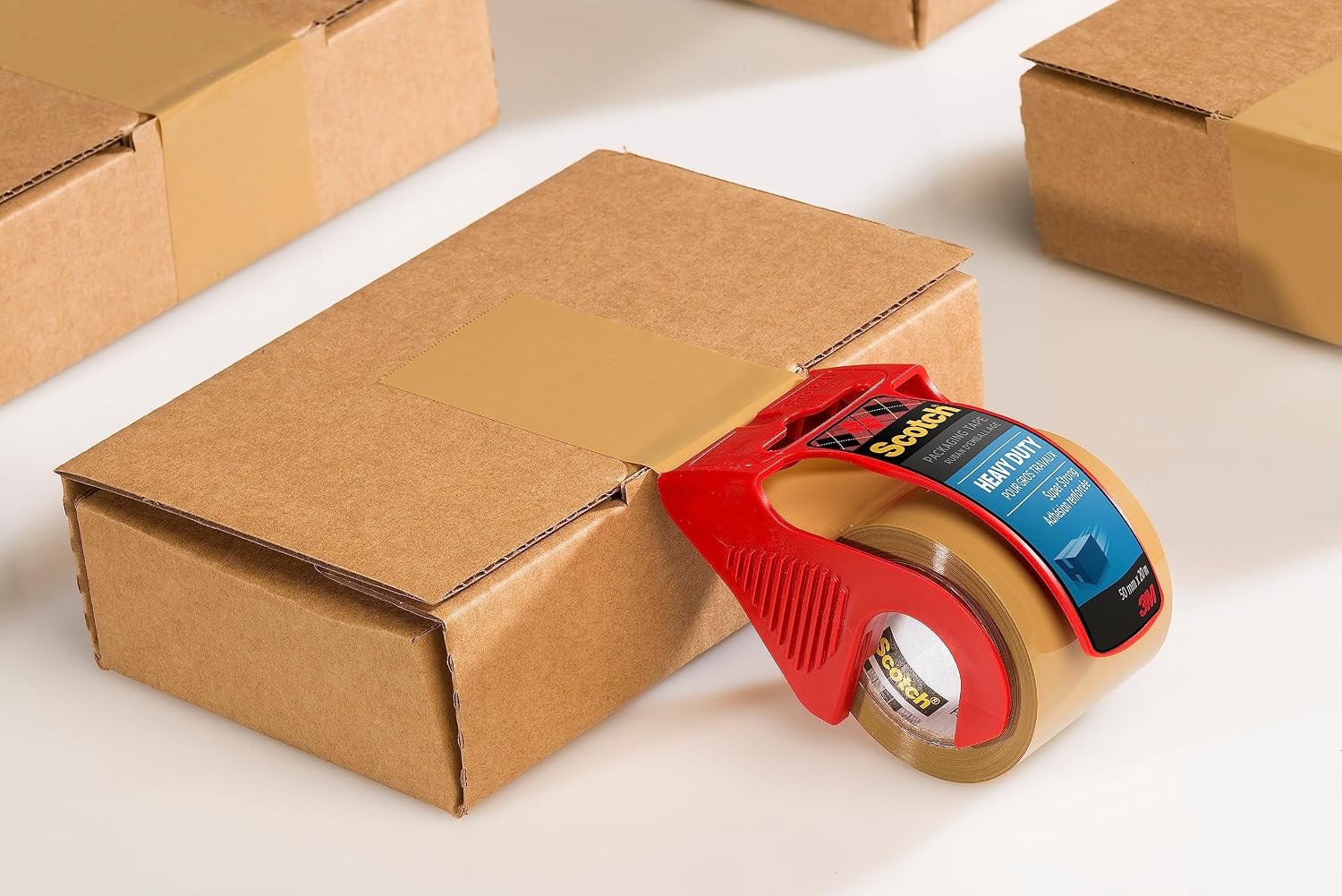 Detalle de Scotch Heavy Duty Packaging Tape – Brown, 48 mm x 20.3 m, 1 Roll