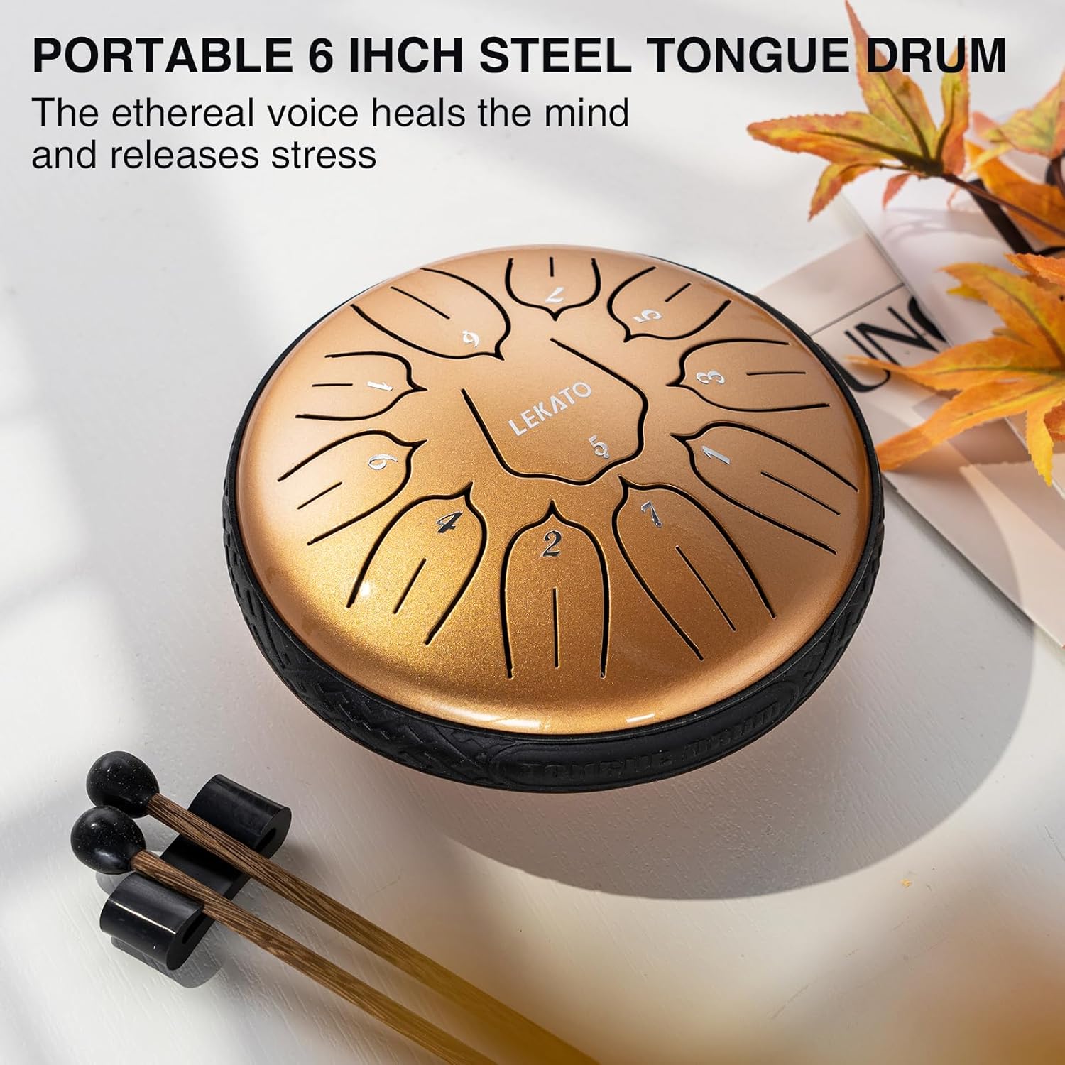 Thumbnail 5 de LEKATO Steel Tongue Drum 6 Inches