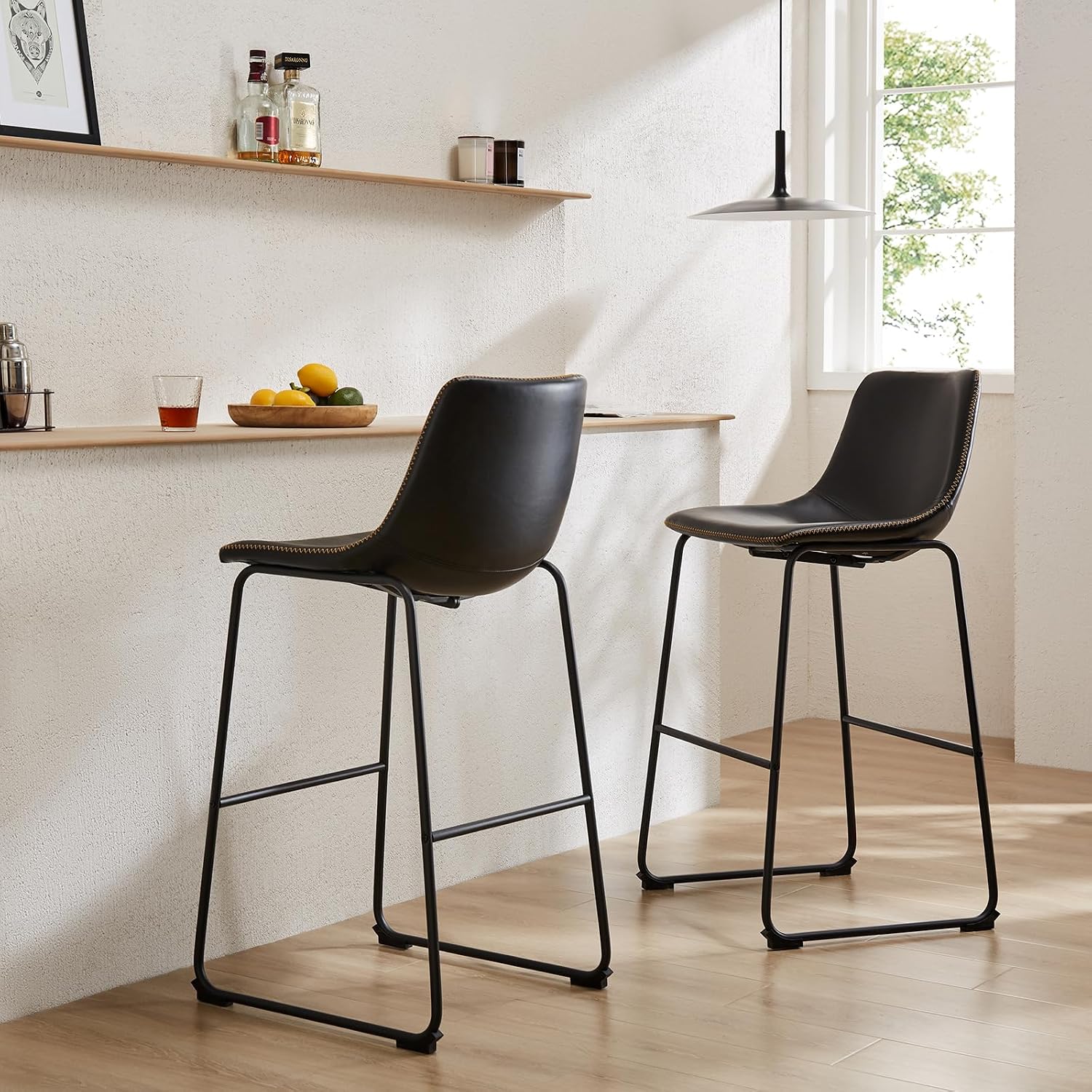 Thumbnail 6 de DUMOS Counter Height Bar Stools, 26 Inch