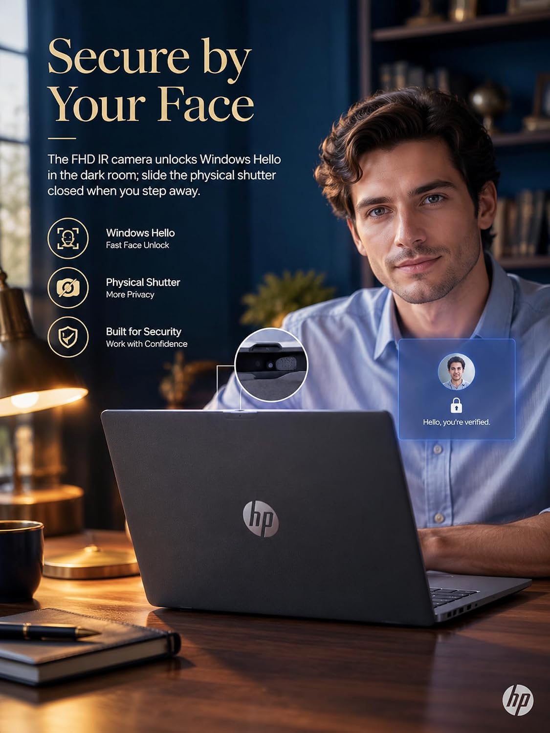 Detalle de HP OmniBook 16 AI Laptop, Ryzen AI 7 445