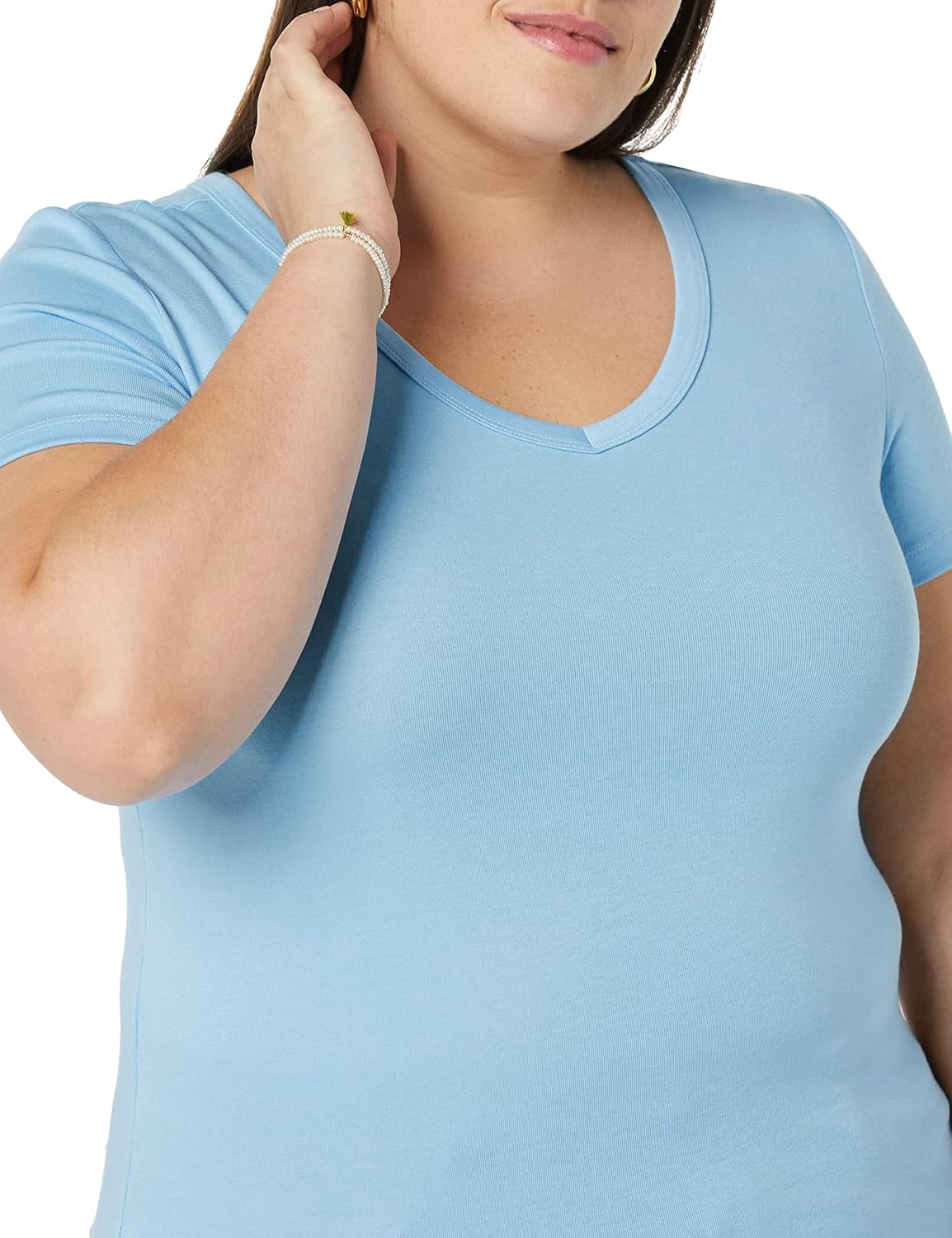 Thumbnail 5 de Amazon Essentials Women’s Slim-Fit Short-Sleeve V-Neck T-Shirt