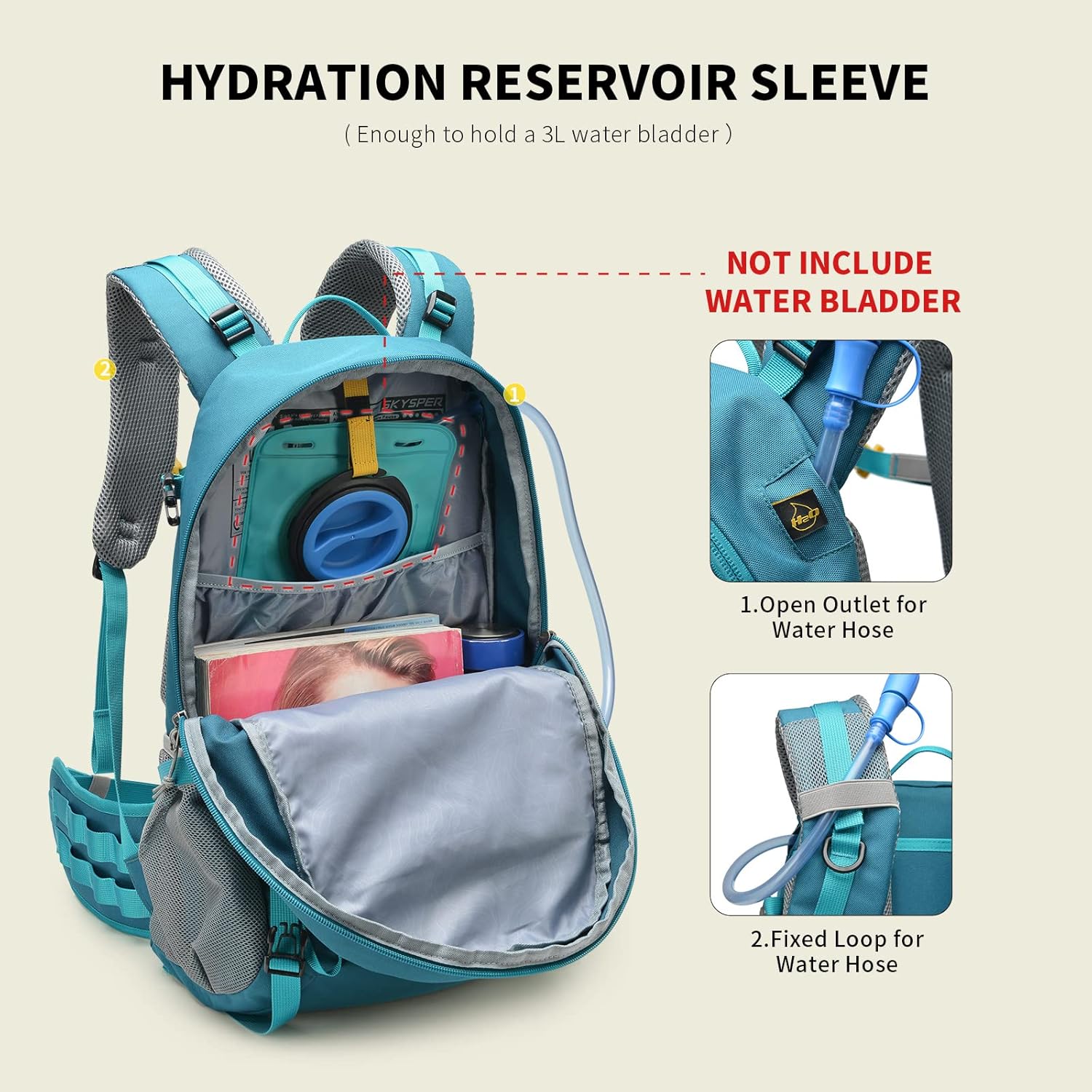Detalle 2 de SKYSPER Rucksack 35L hiking backpack