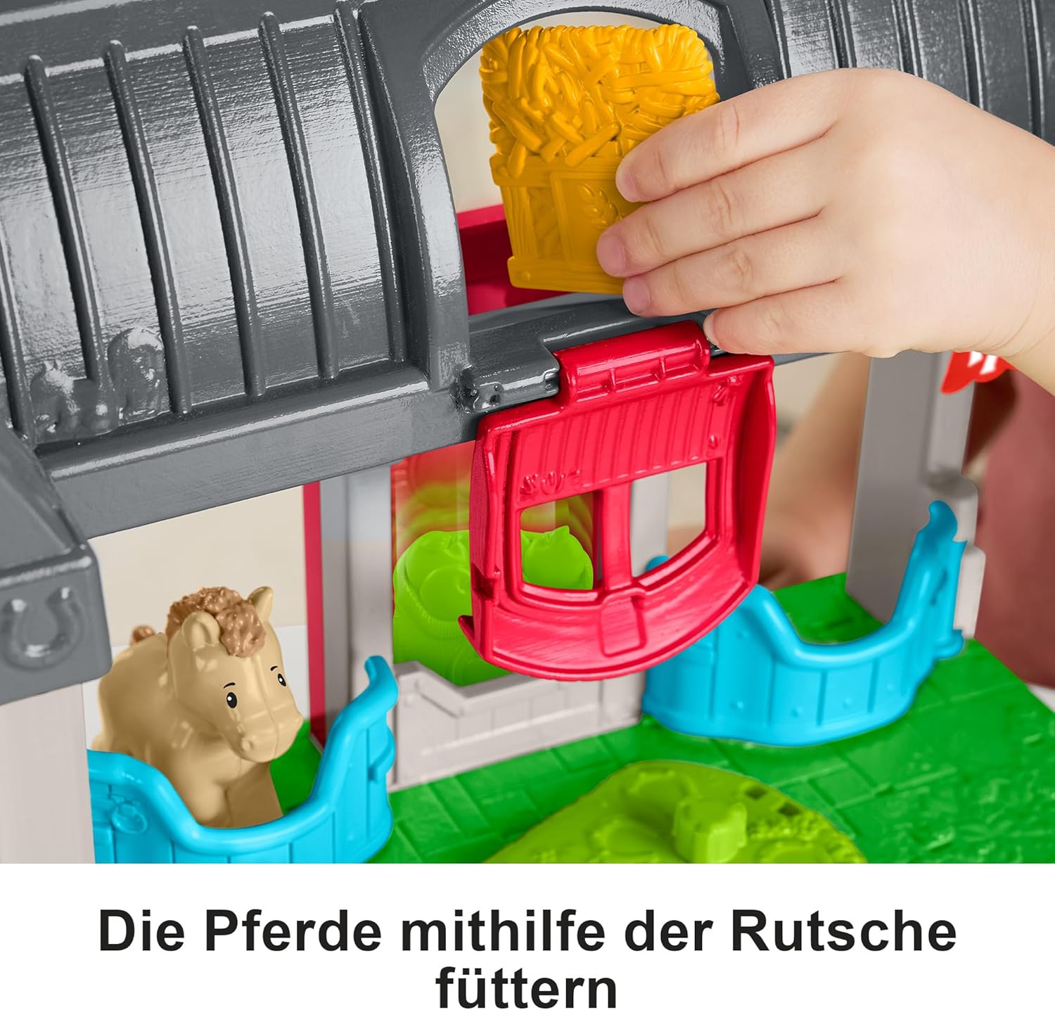 Thumbnail 3 de Fisher-Price Little People Pferdestall-Set HWR84 – Spielset für Kleinkinder ab 1 Jahr