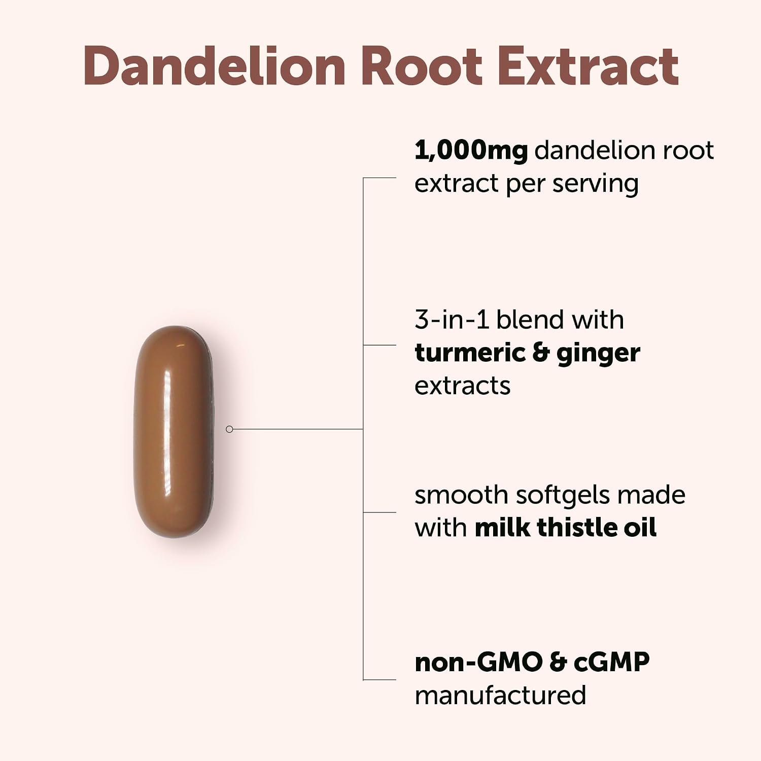 Detalle 2 de Micro Ingredients Dandelion Root Supplement 240 Softgels