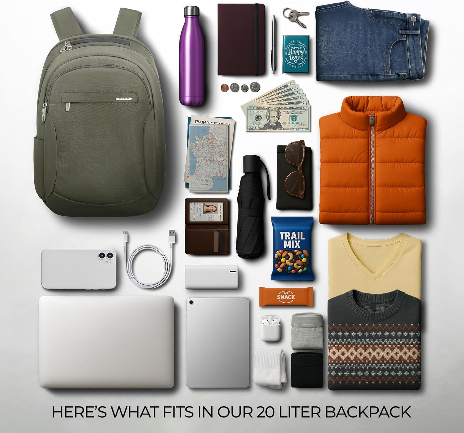 Thumbnail 6 de Travelon Anti-Theft Classic Large Backpack: 22L of Secured Everyday Travel
