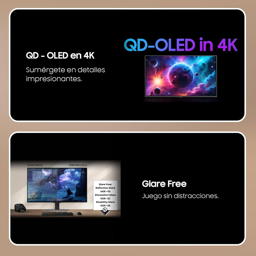 Detalle 2 de Samsung LS27FG816SUXEN Monitor Odyssey OLED G8 27" 4K 240Hz