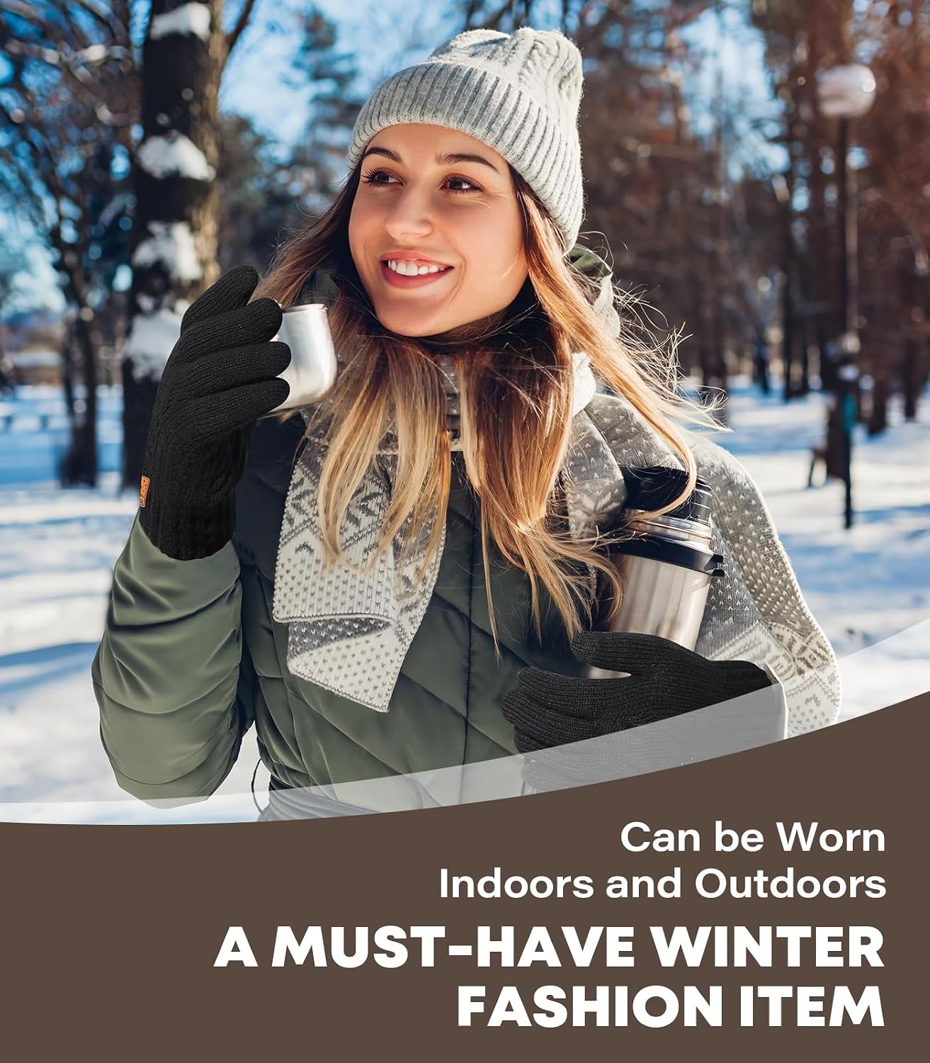 Thumbnail 6 de CHENMEI Winter Gloves Touchscreen