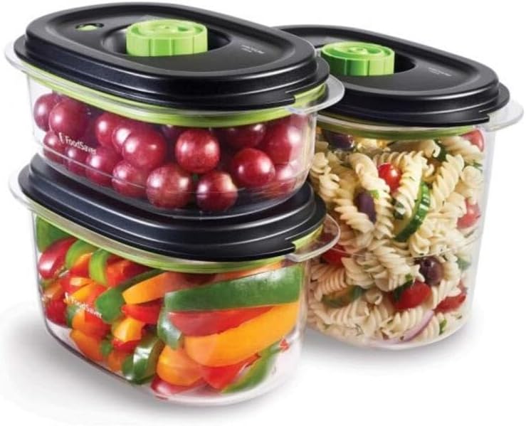 Detalle de FoodSaver recipientes al vacío 700 ml 1,2 y 1,8 L