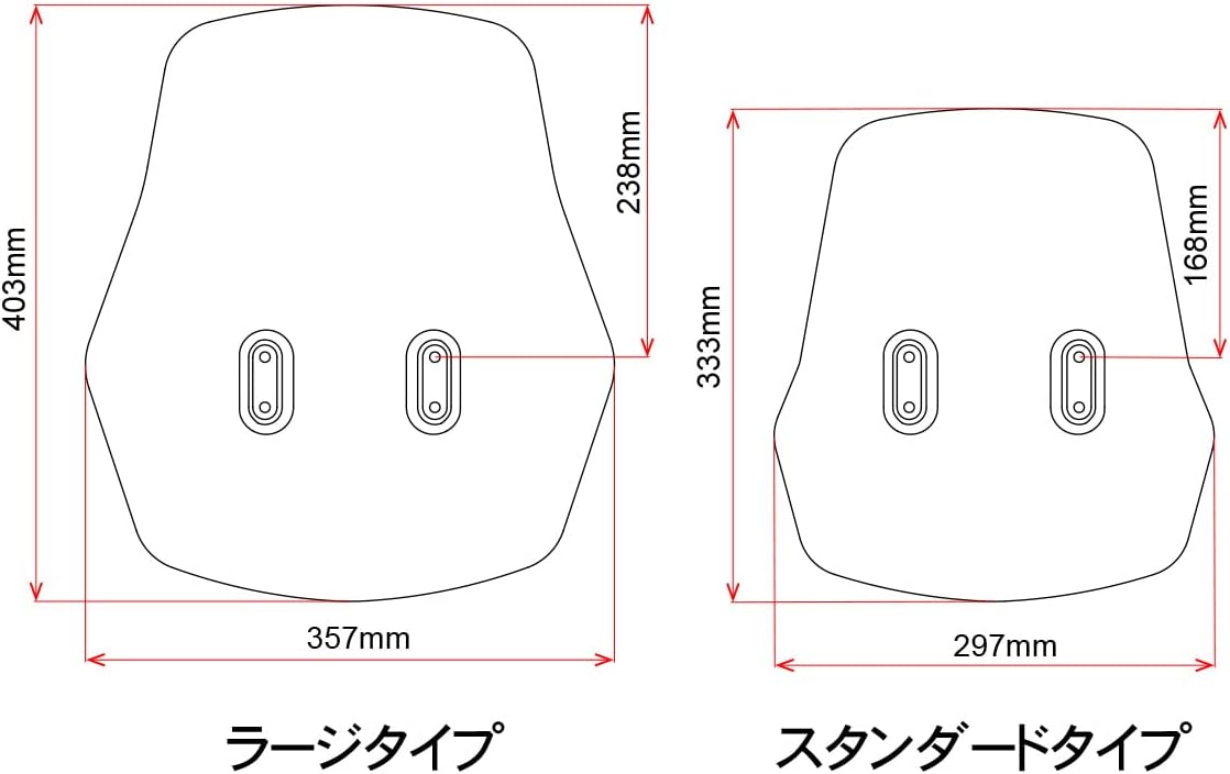 Detalle de ジータレーシング ZE70-1901 アドベンチャー用ラージスクリーン 357×403mm・厚さ3mm、ライトスモーク