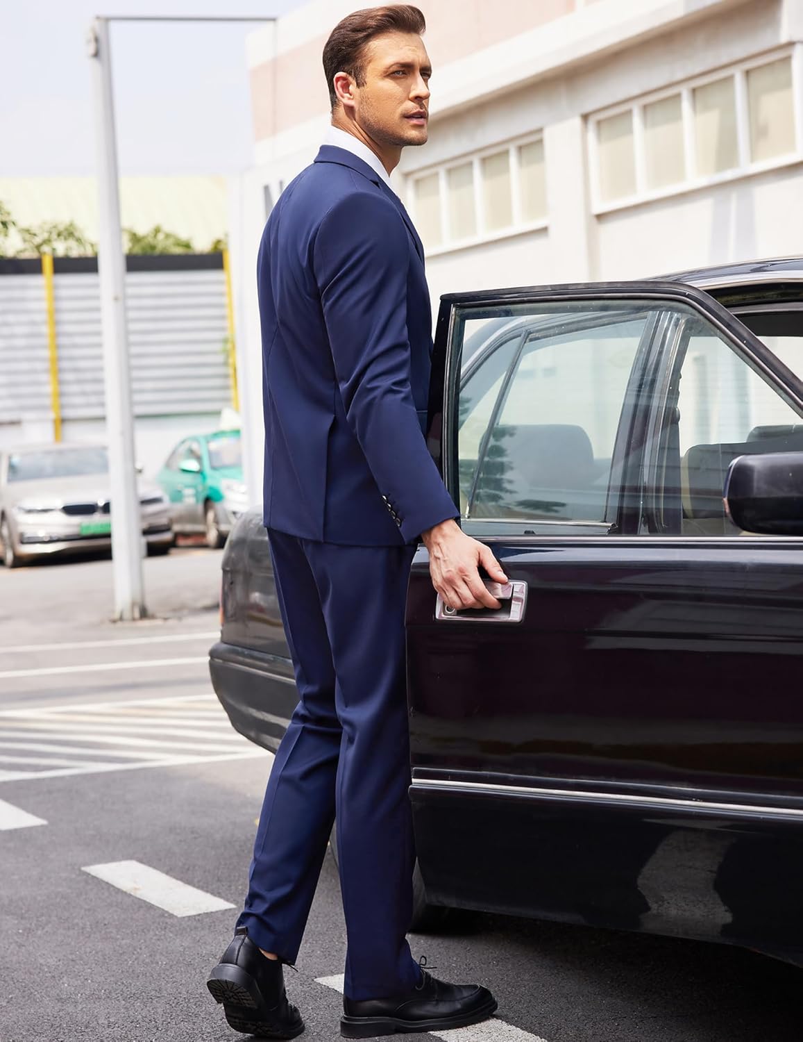 Thumbnail 3 de COOFANDY Men’s 2-Piece Classic Fit Suit (2-Button Blazer) for Wedding, Business, Prom
