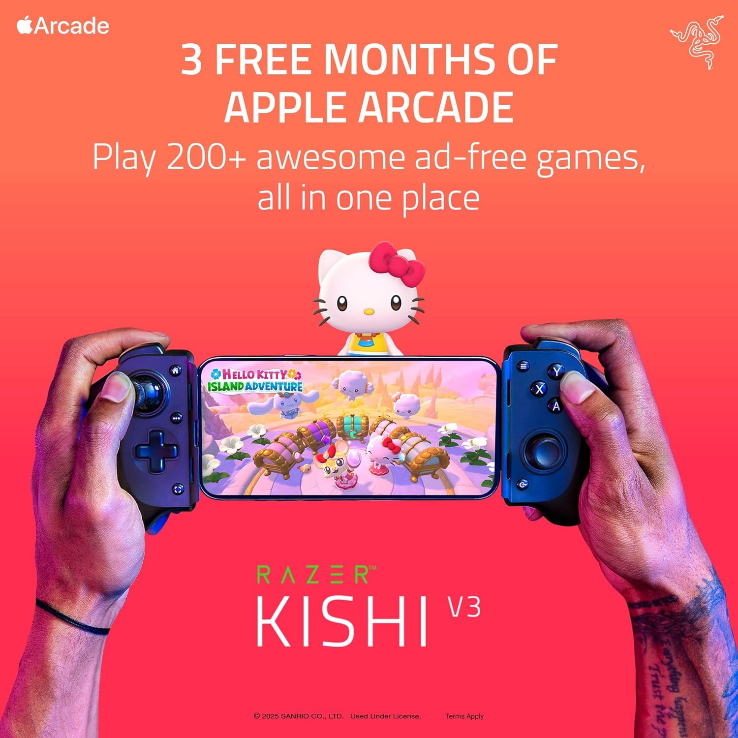 Thumbnail 1 de Razer Kishi V3 Full-size mobile controller for iPhone and Android (USB-C plug-and-play) – Anti-drift sticks, 12 buttons, Nexus App