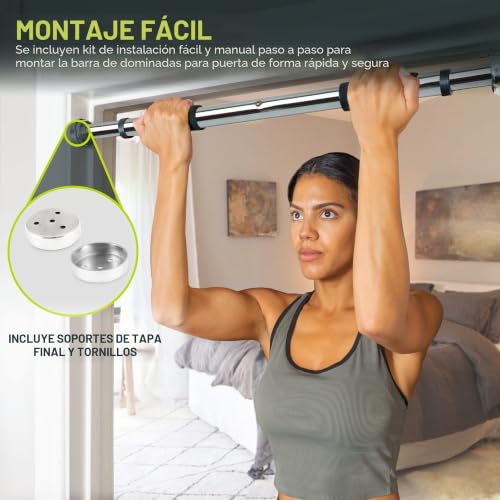Detalle de ProsourceFit Heavy Duty Doorway Mount Pull Up/Chin-Up Bar: guía de compra y uso práctico
