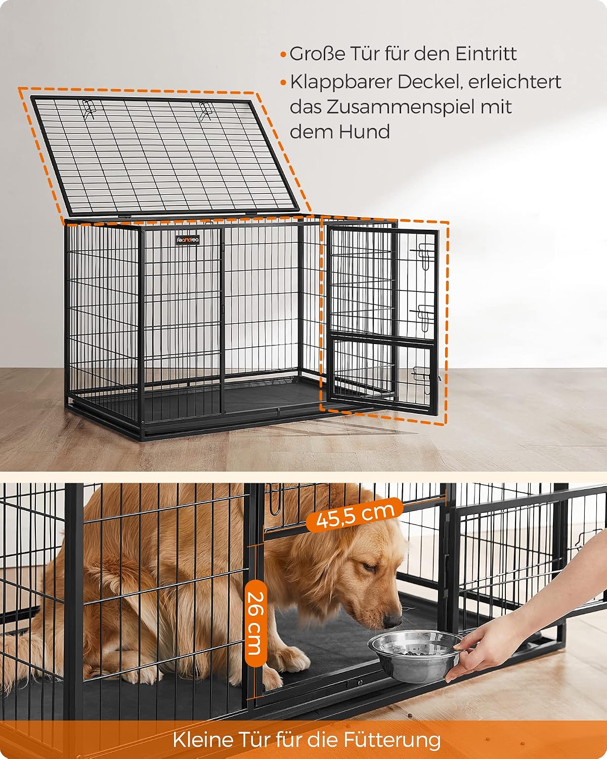 Thumbnail 5 de Feandrea PPD003B01 Haustierkäfig 122×75,5×80,5 cm 🐾