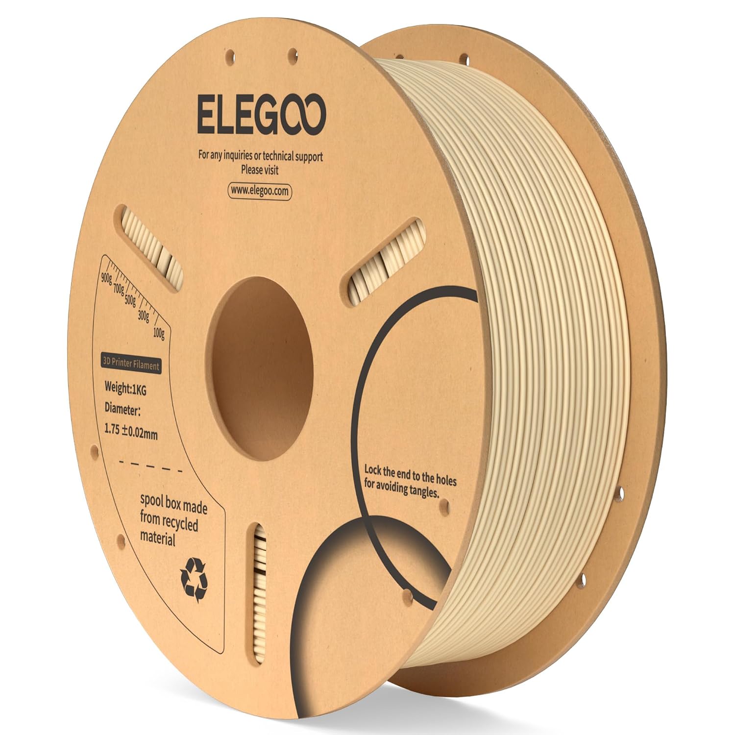 ELEGOO 250g PLA Filament Bundle – 1.75mm, 8 Colour Pack