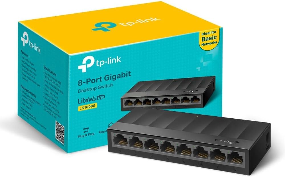 Detalle 1 de TP-Link LS1005G 5-Port Gigabit Ethernet Switch