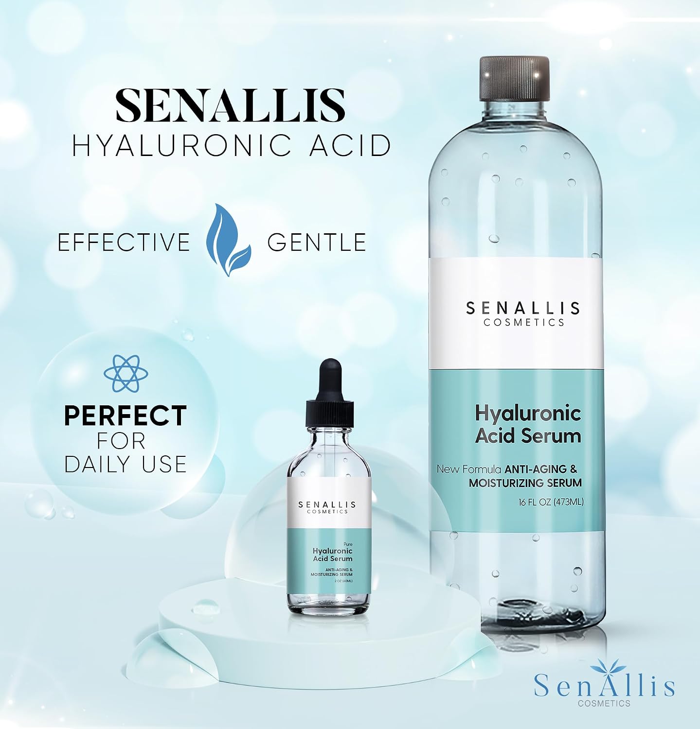 Thumbnail 4 de Hyaluronic Acid Serum, 16 fl oz + 2 fl oz Set, Fragrance-Free