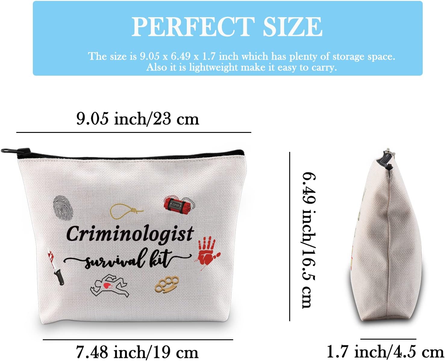 Detalle 2 de JTOUK Criminologist Forensic Scientist Survival Kit Makeup Bag