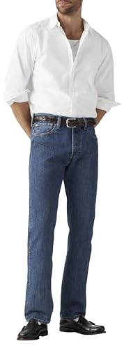 Detalle de Levi's 501 Original Fit Stonewash: vaquero recto clásico para un look auténtico