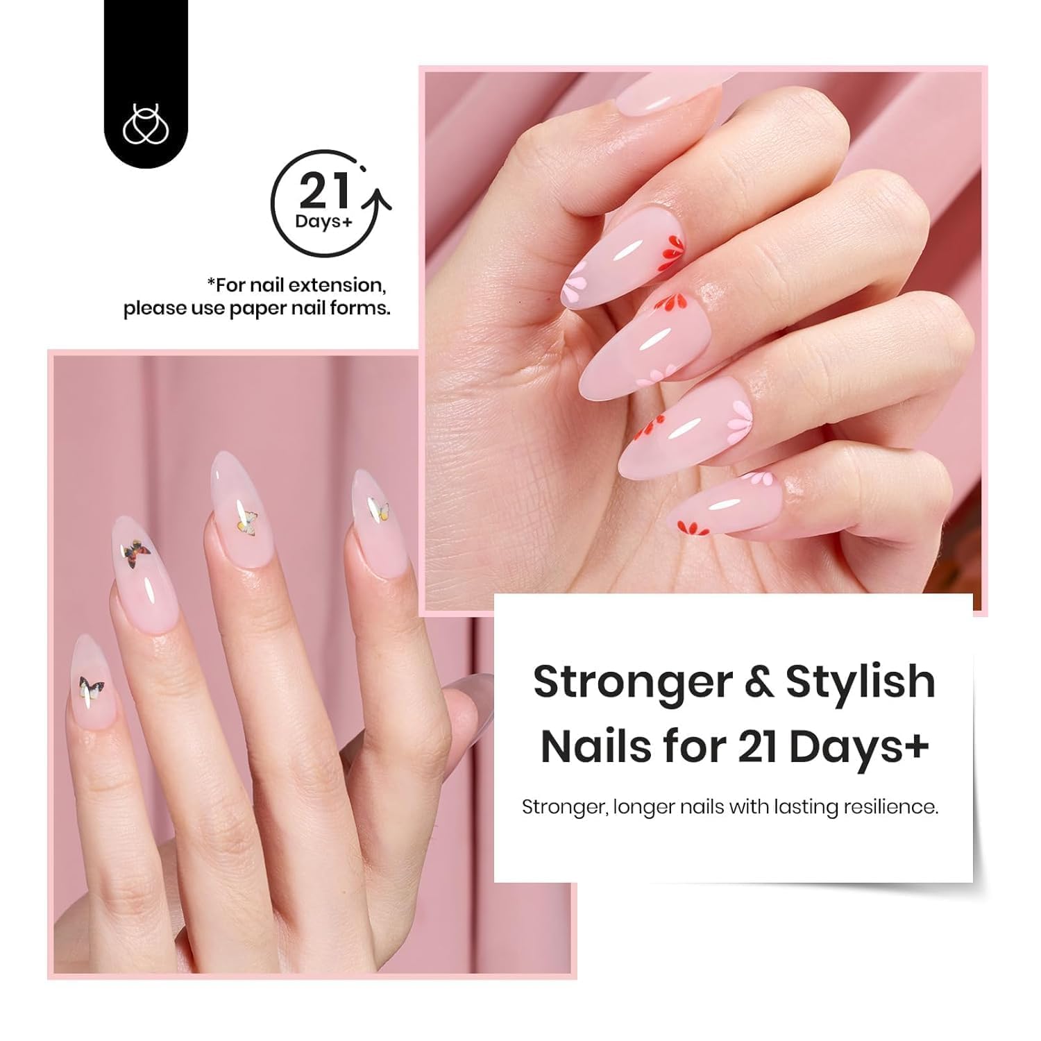 Thumbnail 4 de Beetles Jelly Pink Builder Nail Gel, 8-in-1 HEMA-Free UV/LED Gel
