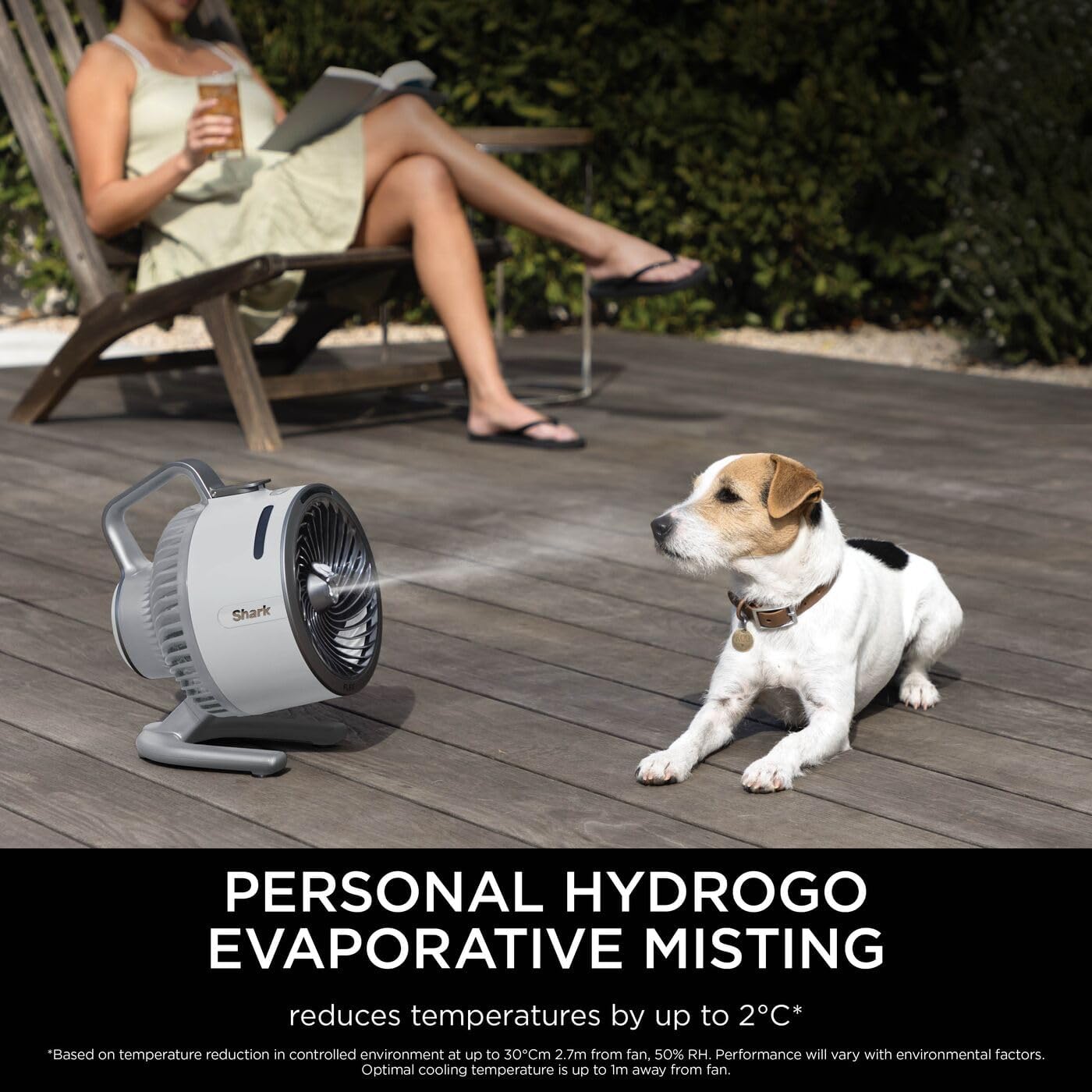 Thumbnail 4 de Shark FlexBreeze HydroGo Cordless Fan Dove FA050UKDV (HydroGo mist cooling, portable & quiet)